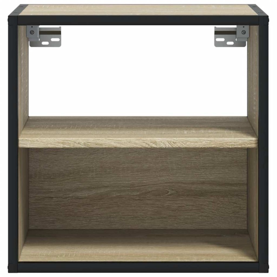 Mesitas de noche de pared 2 unidades roble Sonoma 40x31x39,5