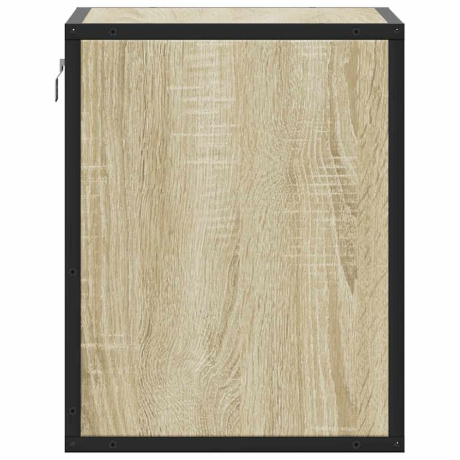 Mesitas de noche de pared 2 unidades roble Sonoma 40x31x39,5