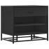 Banco zapatero madera de ingeniería y metal negro 60x40x53,5