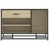 Banco zapatero madera de ingeniería roble sonoma 80x40x53,5