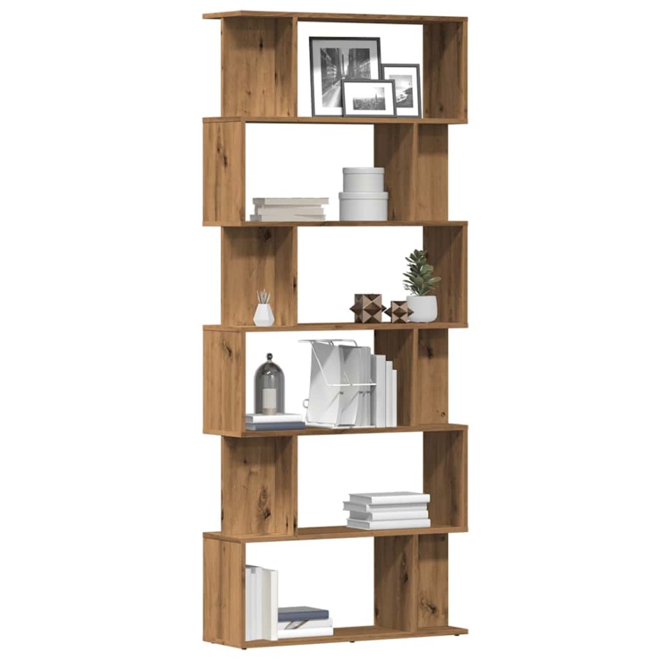 Estantería madera de ingeniería roble artisan 80x24x192