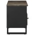 Mueble de TV madera maciza de mango negro 100x33x46