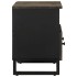 Mueble de TV madera maciza de mango negro 70x33x46