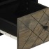 Mueble de TV madera maciza de mango negro 70x33x46