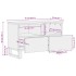 Mueble de TV madera maciza de mango negro 70x33x46
