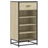 Mueble zapatero madera contrachapada roble sonoma 48x38x97,5