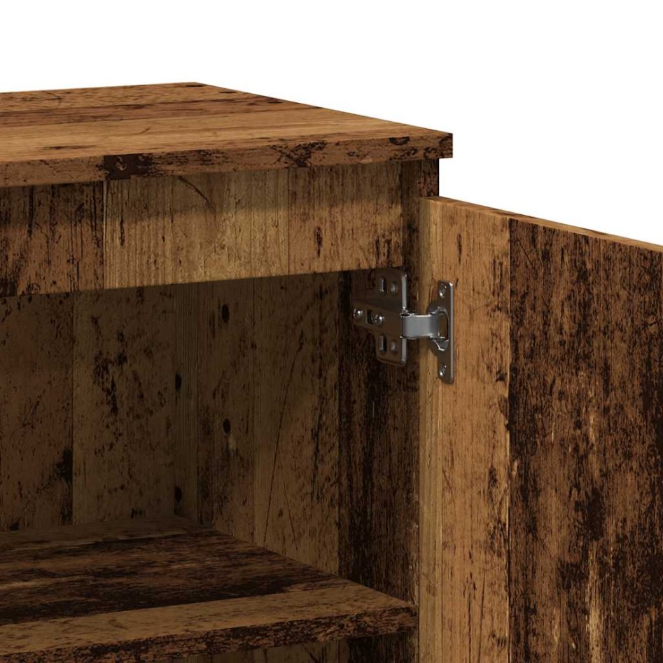 Aparador de madera contrachapada envejecida 60x35x70