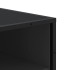 Mueble zapatero de madera de ingeniería negro 48x38x97,5