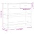 Mesa consola de madera de ingeniería roble Sonoma 90x35x80