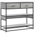 Mesa consola madera de ingeniería gris Sonoma 90x35x80