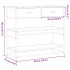 Mesa consola madera de ingeniería gris Sonoma 90x35x80