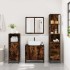 Armario baño madera contrachapada roble ahumado 35x37,5x166