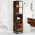 Armario baño madera contrachapada roble ahumado 35x37,5x166