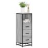 Armario de baño madera contrachapada gris sonoma 35x37,5x100