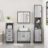 Armario de baño madera contrachapada gris sonoma 35x37,5x100