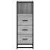 Armario de baño madera contrachapada gris sonoma 35x37,5x100