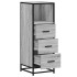 Armario de baño madera contrachapada gris sonoma 35x37,5x100