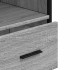 Armario de baño madera contrachapada gris sonoma 35x37,5x100