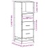 Armario de baño madera contrachapada gris sonoma 35x37,5x100