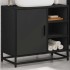 Mueble baño para lavabo madera ingeniería negro 65 x 33 x 60