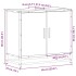 Armario de lavabo de baño madera roble Sonoma 65x33x60