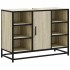 Armario lavabo baño madera ingeniería roble Sonoma 80x33x60