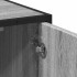 Mueble lavabo baño madera contrachapada sonoma gris 65x33x60
