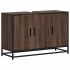 Armario lavabo baño madera ingeniería roble marrón 90x33x60