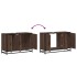 Armario lavabo baño madera ingeniería roble marrón 90x33x60