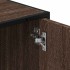 Armario lavabo baño madera ingeniería roble marrón 90x33x60