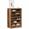 Mueble zapatero madera ingeniería madera envejecida 60x35x92 cm
