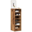 Mueble zapatero de aglomerado madera vieja 32x35x92 cm