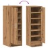 Mueble zapatero de aglomerado roble artisan 32x35x92