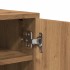 Mueble zapatero de aglomerado roble artisan 32x35x92