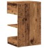 Mesitas de noche 2 uds madera ingeniería envejecida 40x35x65