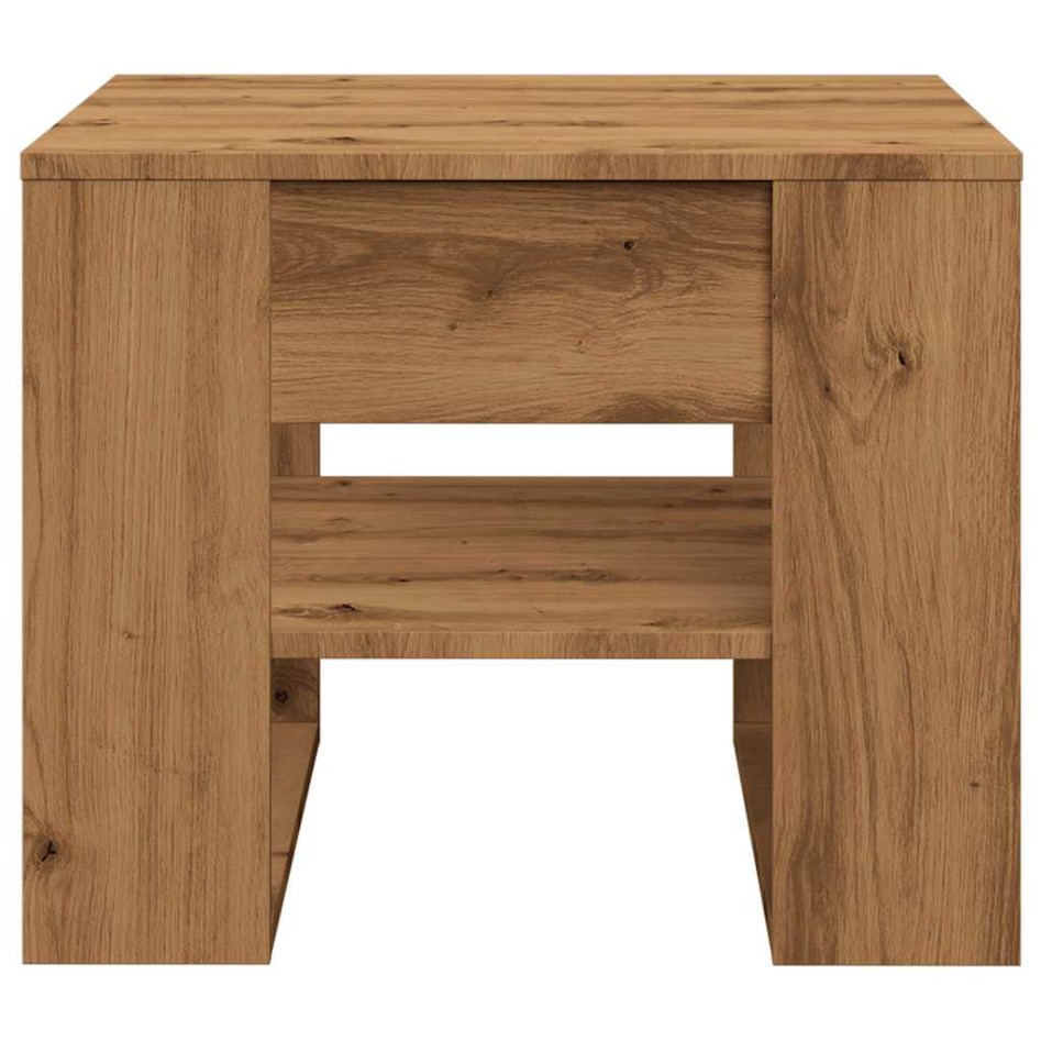 Mesa de centro madera de ingeniería roble artisan 55,5x55x45