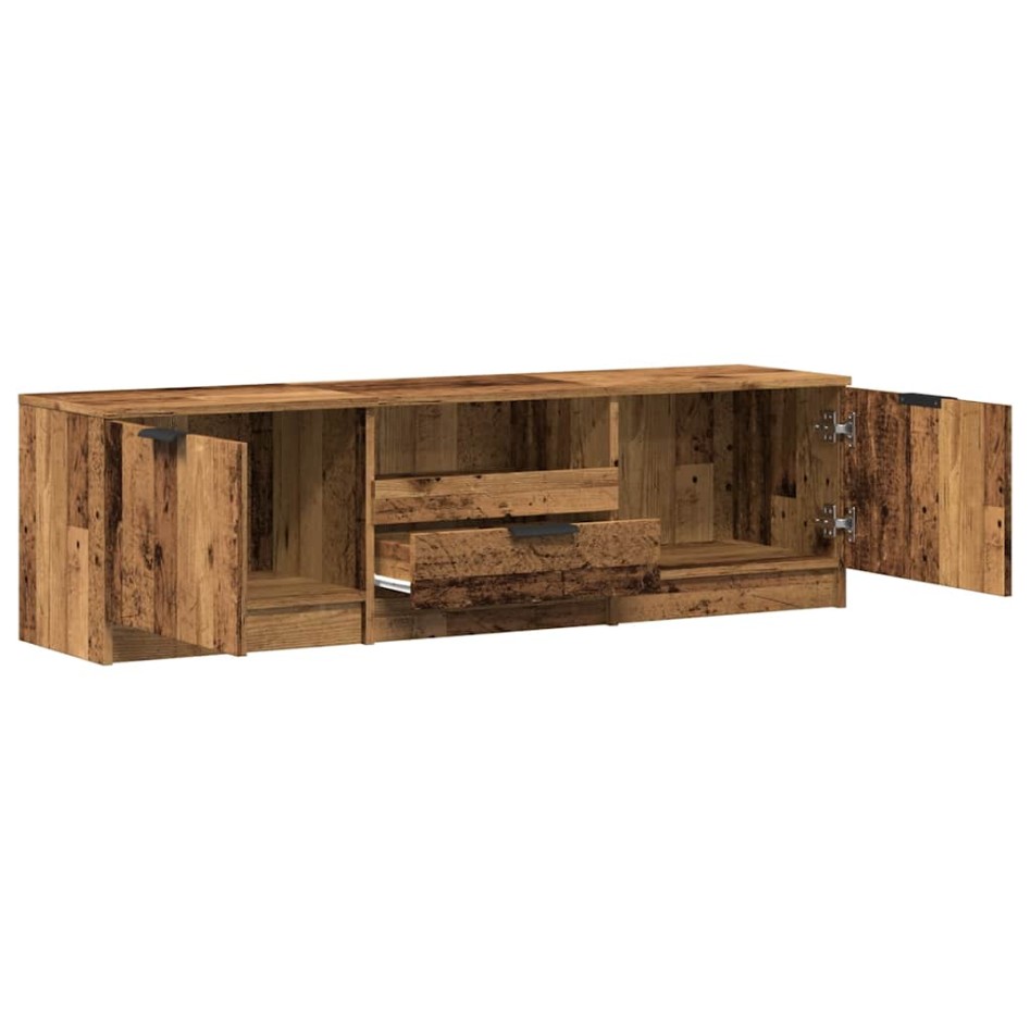 Mueble de TV de madera antigua 140x35x40 cm Madera