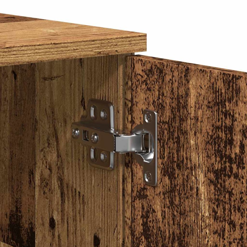 Mueble de TV de madera antigua 140x35x40 cm Madera