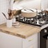 Encimera de cocina rectangular madera maciza