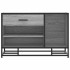 Banco zapatero madera de ingeniería gris sonoma 80x40x53,5