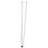 Patas de mesa tipo horquilla 4 uds acero macizo blanco 72