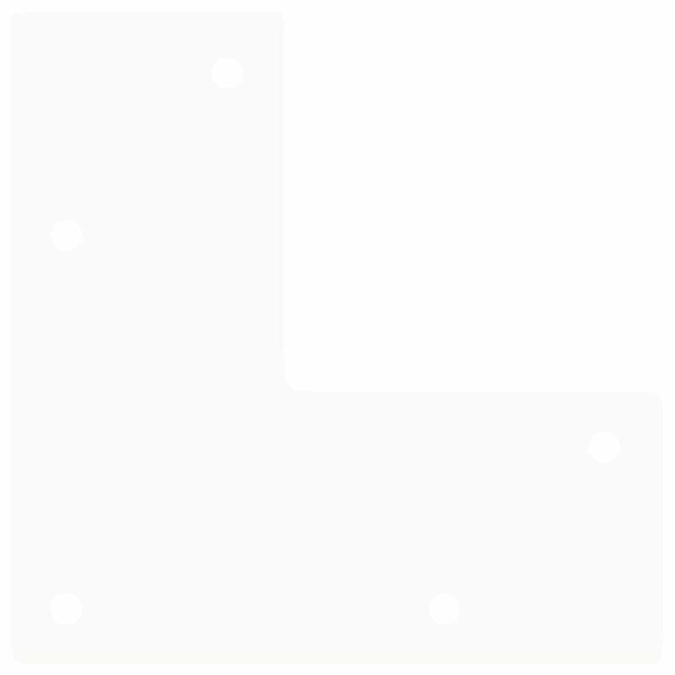 Patas de mesa tipo horquilla 4 uds acero macizo blanco 72