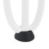 Patas de mesa tipo horquilla 4 uds acero macizo blanco 72