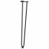 Patas de mesa tipo horquilla 4 uds acero macizo negro 72