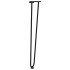 Patas de mesa tipo horquilla 4 uds acero macizo negro 72