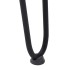 Patas de mesa tipo horquilla 4 uds acero macizo negro 72