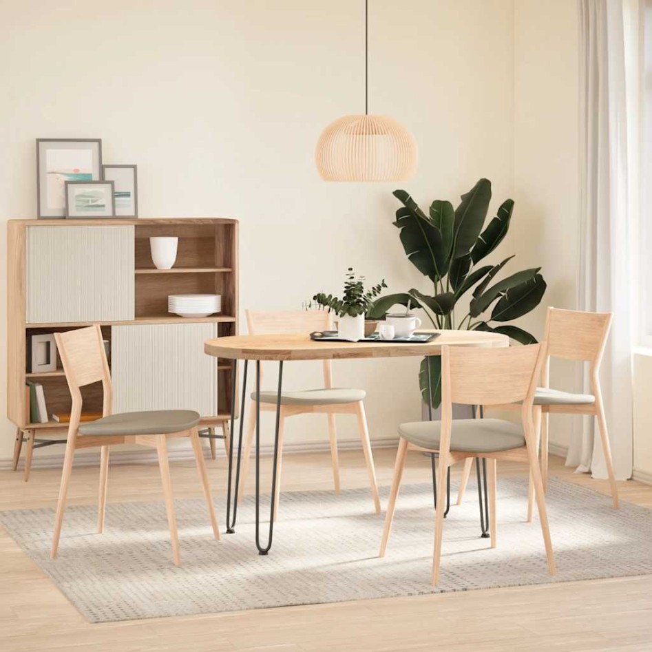 Patas de mesa tipo horquilla 4 uds acero macizo antracita 72