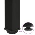 Patas para mesa de centro 4 uds acero negro 42-44