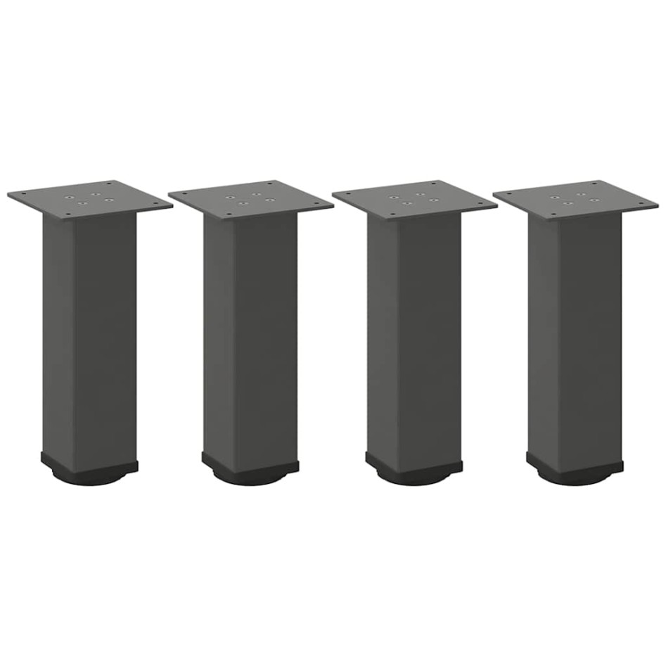 Patas para mesa de centro 4 uds acero antracita 42-44