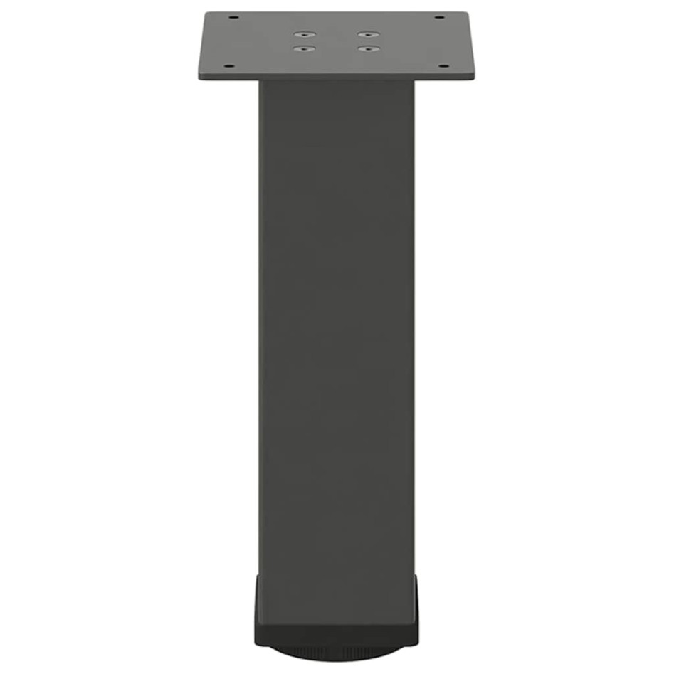 Patas para mesa de centro 4 uds acero antracita 42-44